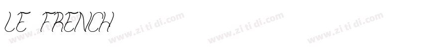LE FRENCH字体转换